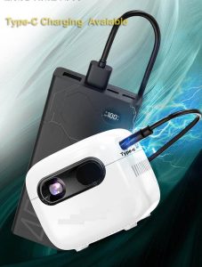 mini portable projector for mobile power supply